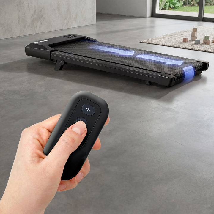 DeerRun Q2 Urban 7% Incline Under-desk Walking Pad with Smart Control | Black