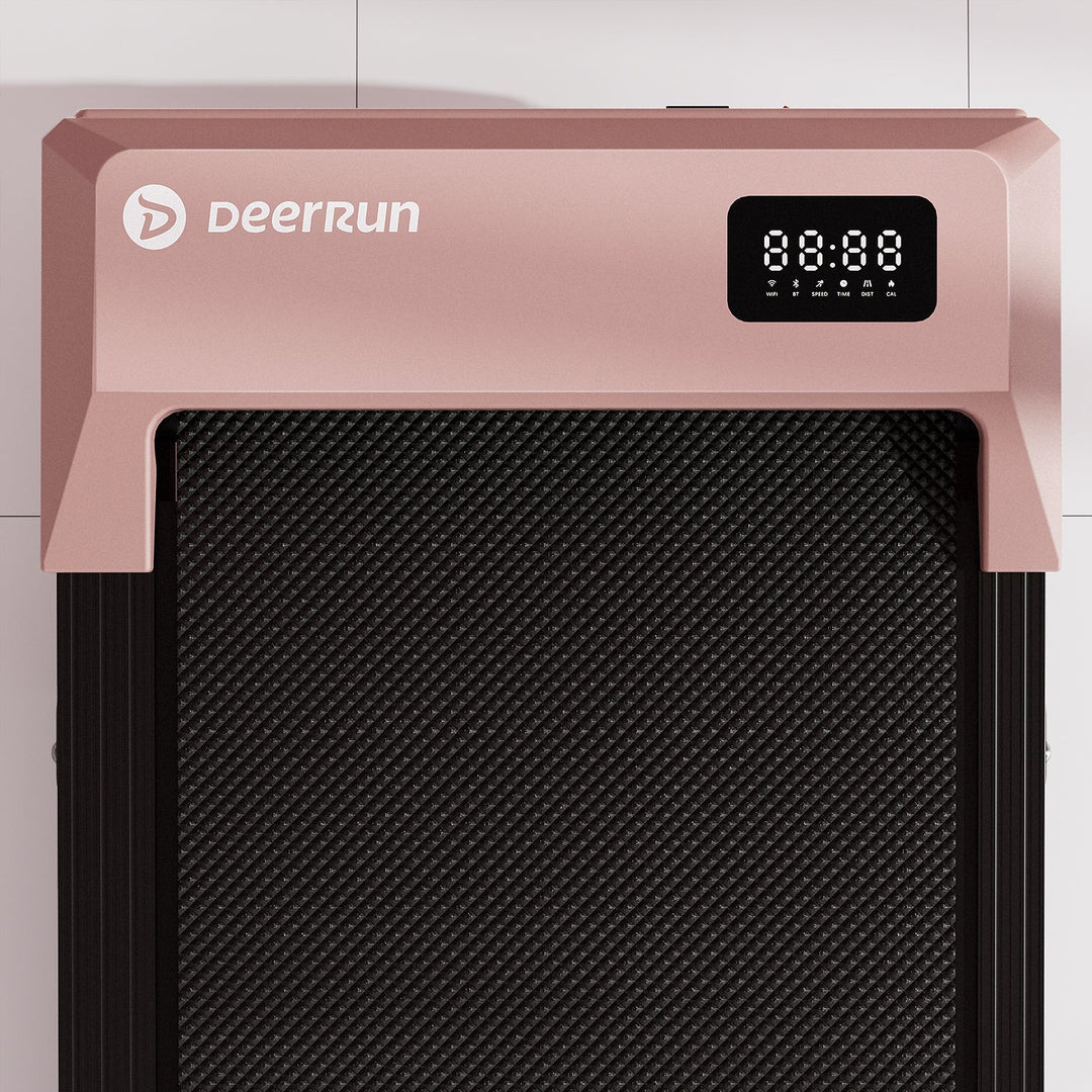 DeerRun Q2 Urban 7% Incline Under-desk Walking Pad with Smart Control | Rose Gold