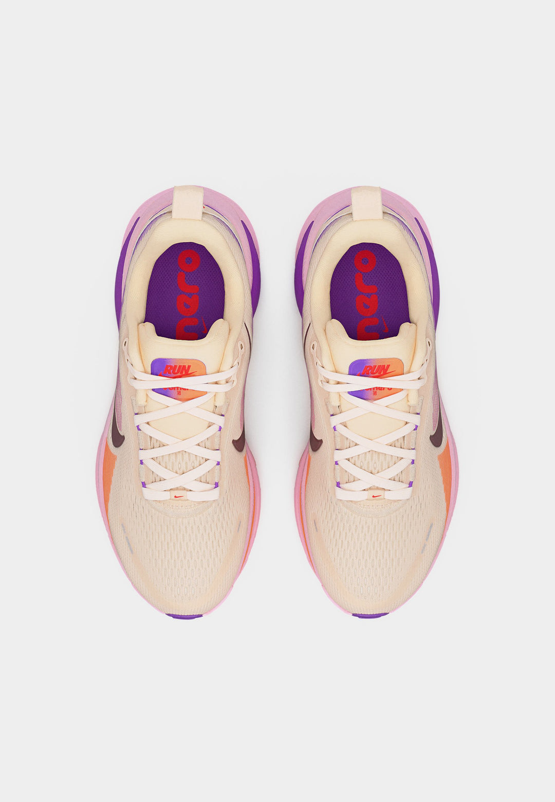 Nike VOMERO 18 - chalk/tattoo/pink foam/bright violet/orange pulse/sail