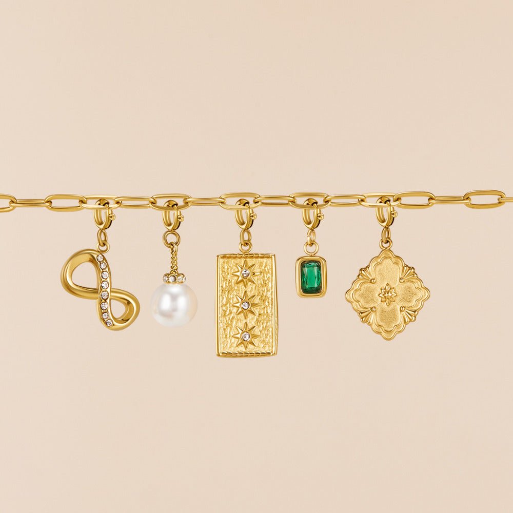 Crystal &amp; Pearl Charm