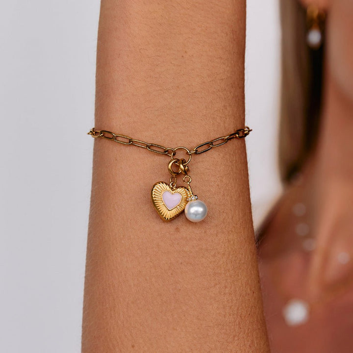 Crystal &amp; Pearl Charm