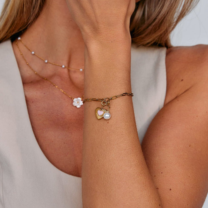 Crystal &amp; Pearl Charm