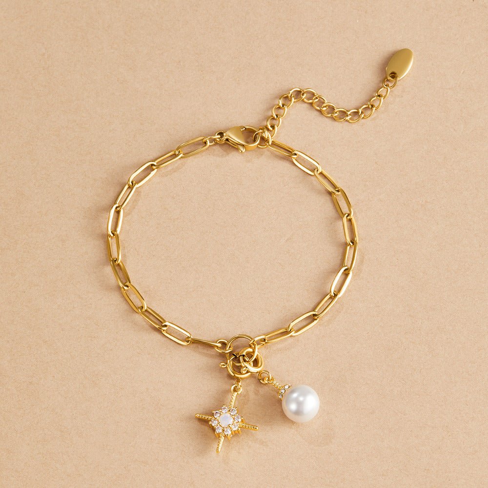 Crystal &amp; Pearl Charm