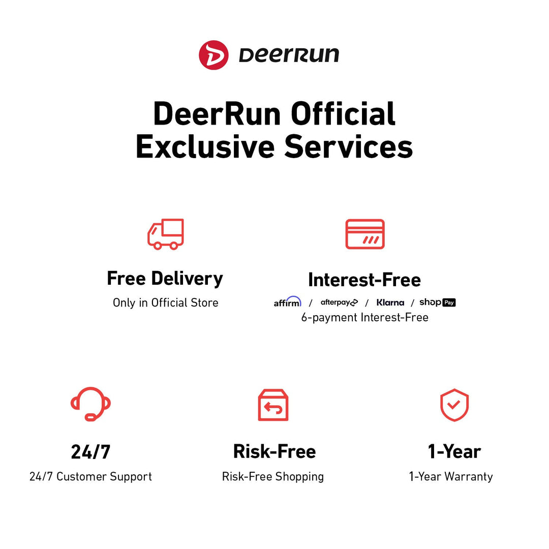 DeerRun Q2 Urban 7% Incline Under-desk Walking Pad with Smart Control | Black