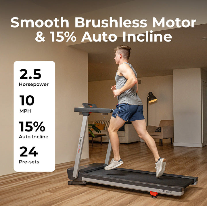 OneClick-Fold 20" Smart Auto Incline Treadmill With No Assembly Required