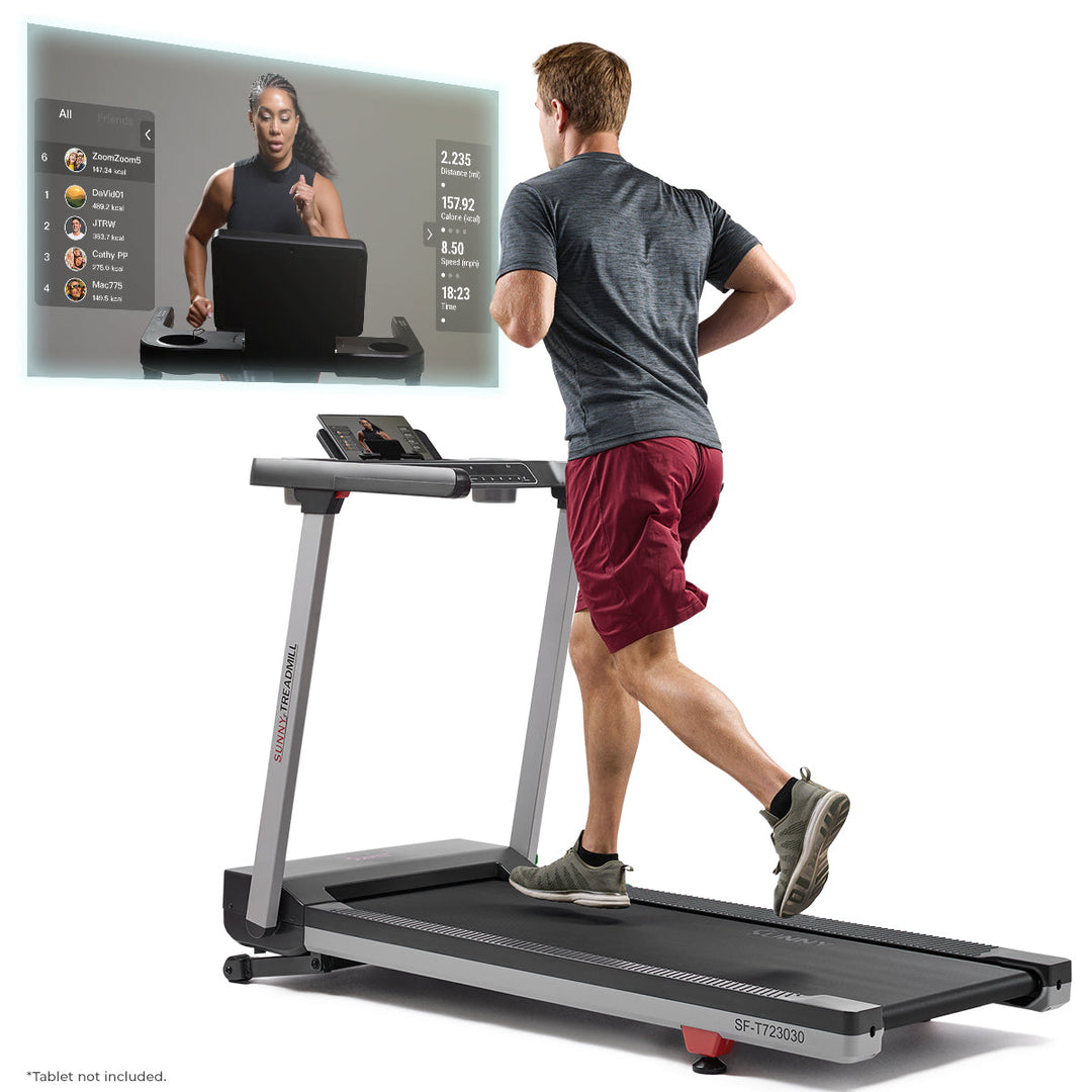 OneClick-Fold 20" Smart Auto Incline Treadmill With No Assembly Required